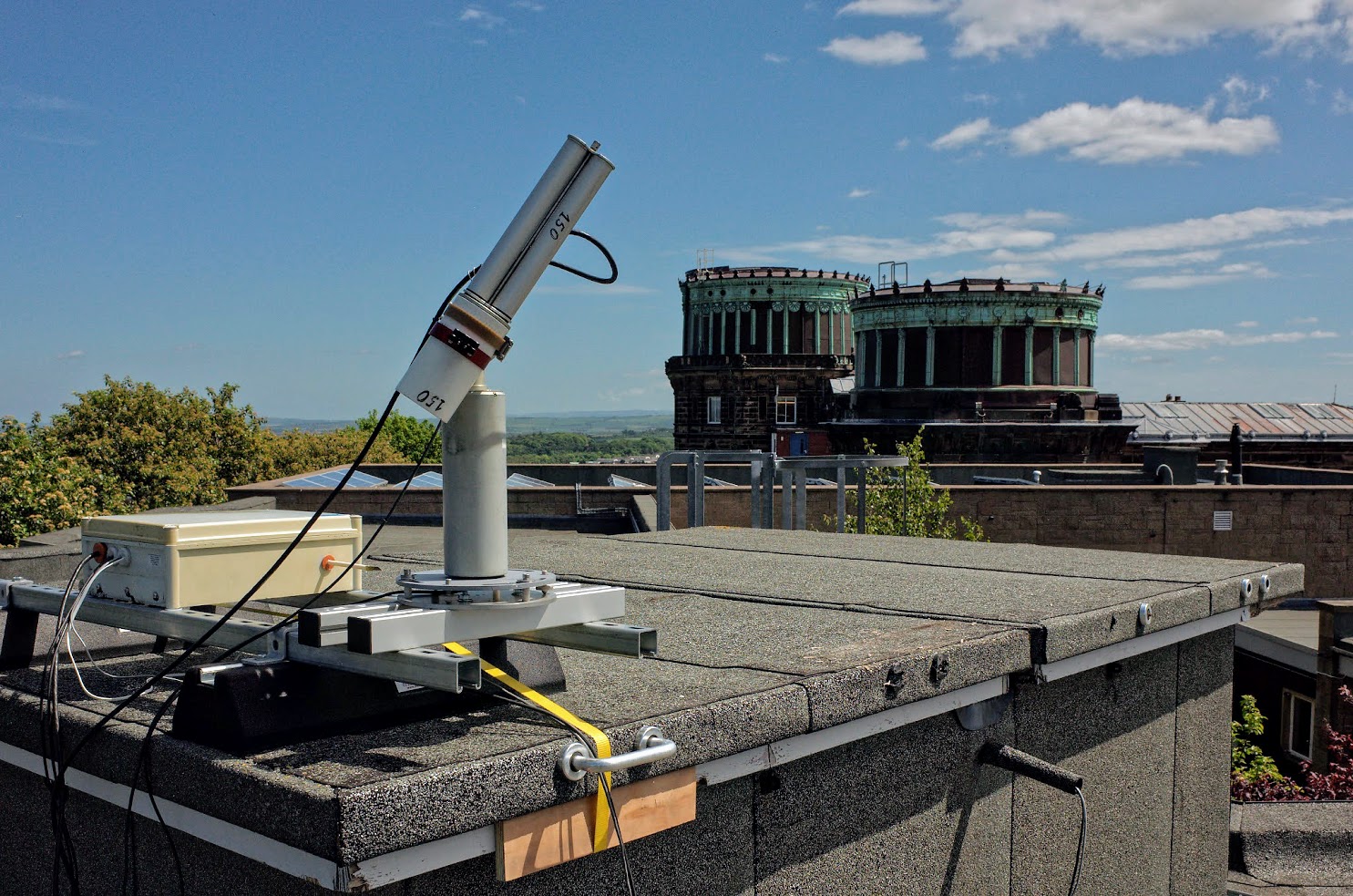Cimel sunphotometer on the Edinburgh Royal Observatory